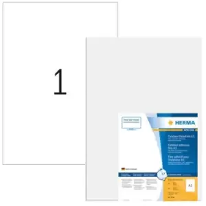Image of Outdoor Film Labels A3 297x420 mm 40 Sheets White HERMA