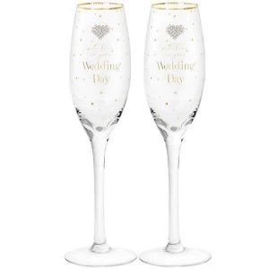 Image of Mad Dots Wedding Flutes By Lesser & Pavey