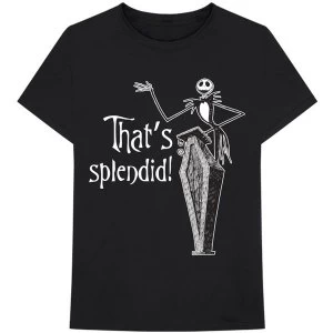 Image of Disney - The Nightmare Before Christmas Splendid Unisex Large T-Shirt - Black