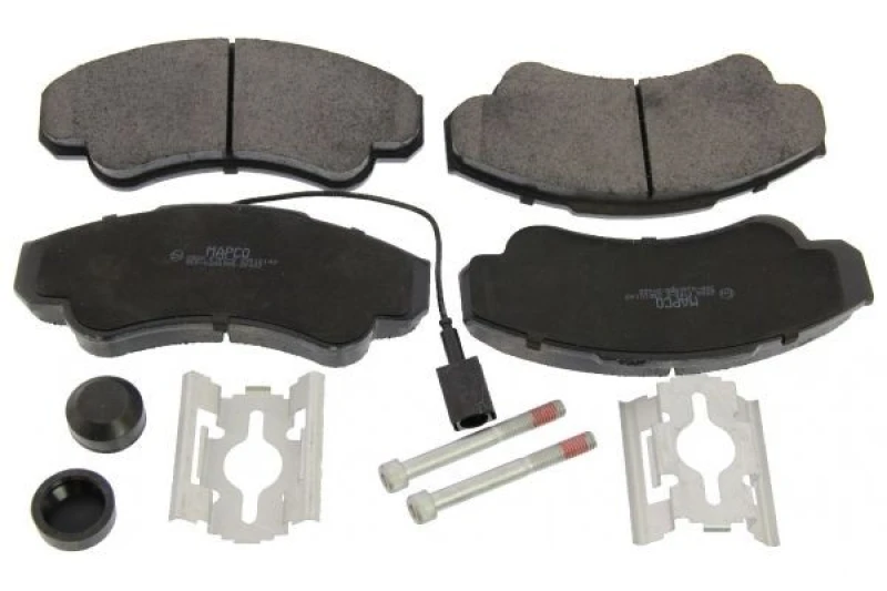 Image of MAPCO 6568 Brake pad set Front Axle, incl. wear warning contact Brake Pad Set,disc brake (402)