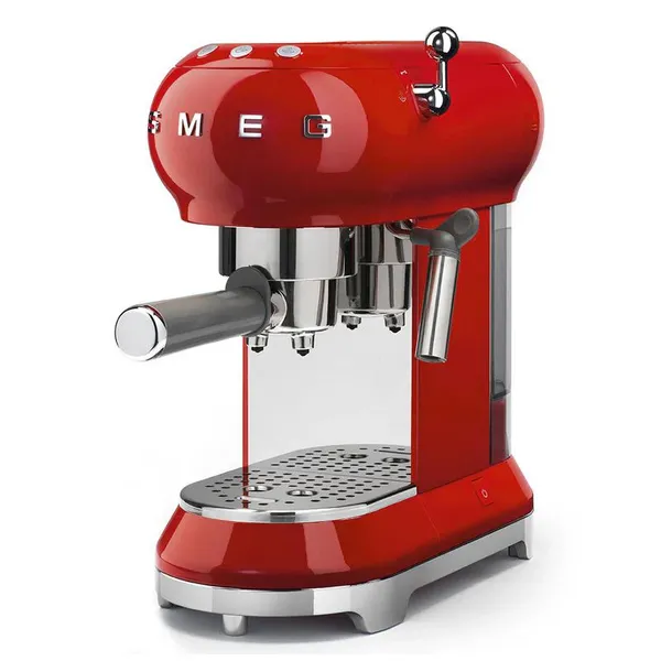 Smeg ECF01RDUK 50s Retro Espresso Coffee Maker