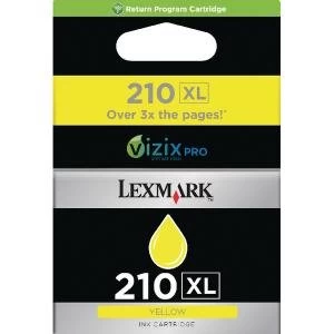 image of Lexmark 210XL Yellow Ink Cartridge