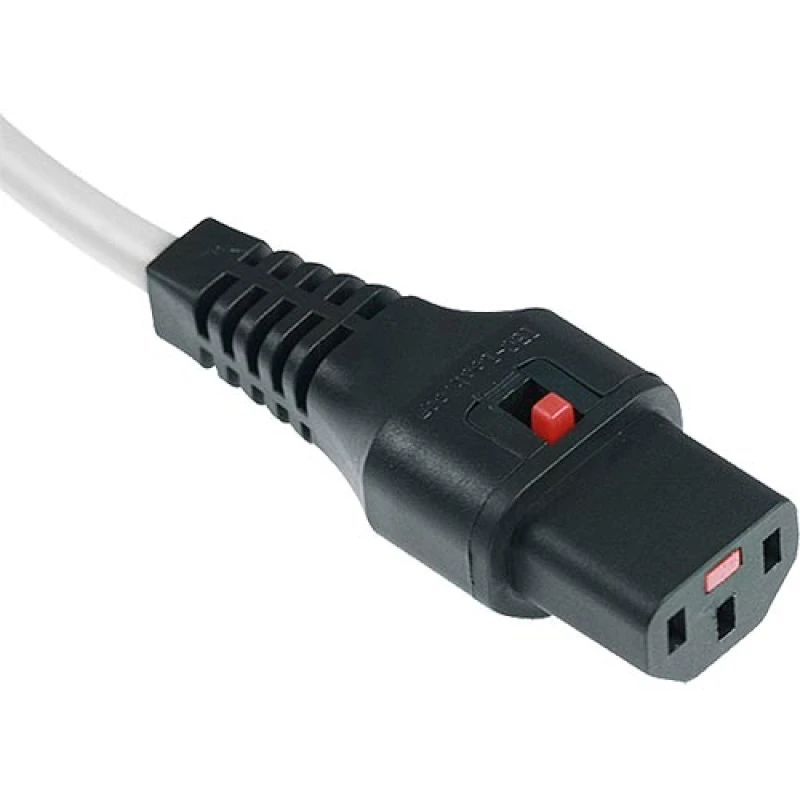 Image of Scolm 1M C14-C13 Lck Wh PVC 1.0MM