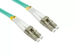 Image of Cables Direct LC/LC, 10m fibre optic cable OM4 Blue