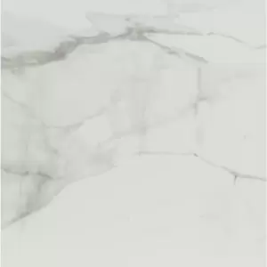 Image of White Marmore Marble Effect Floor Tile 600 x 600mm - Brillo