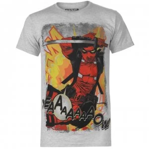 Image of Character Marvel T Shirt Mens - Deadpool Sword