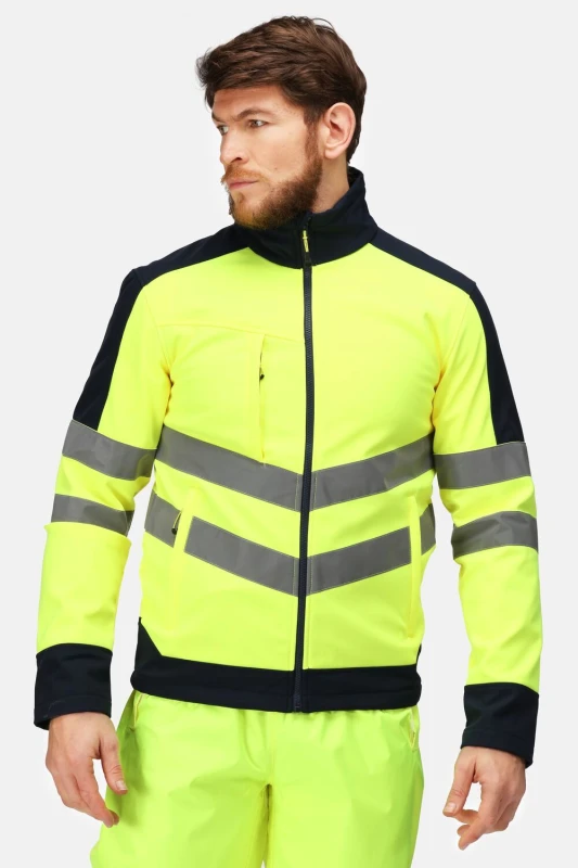 Image of Regatta Hi Vis Pro Waterproof Jacket - Yellow Yellow S