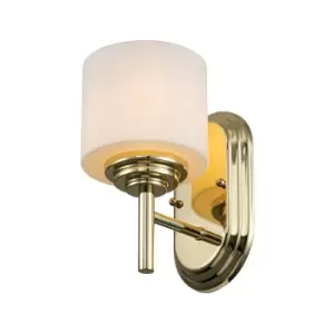 image of Feiss Malibu Wall Lamp Polished Brass, IP44