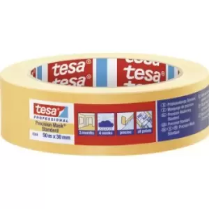 image of tesa PRECISION STANDARD 04344-00002-00 Masking tape Praezisionskrepp Yellow (L x W) 50 m x 30 mm