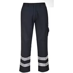 Image of Portwest Mens Iona Safety Workwear Trousers (M/R) (Dark Navy)