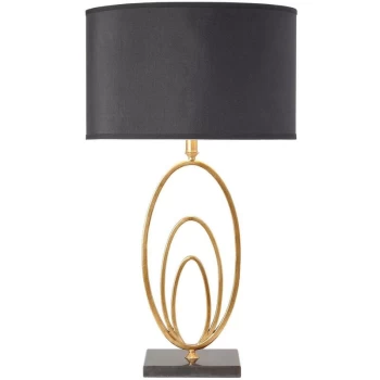 image of Endon Vilana - Table Lamp Gold Leaf, E27