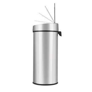 Image of Morphy Richards 50L Round Touch Pad Bin - Silver