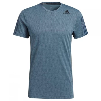 Image of adidas adidas Heat Rdy 3S Tee - Blue Oxide