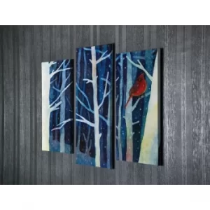 Image of UC93 Multicolor Decorative Canvas Painting (3 Pieces)