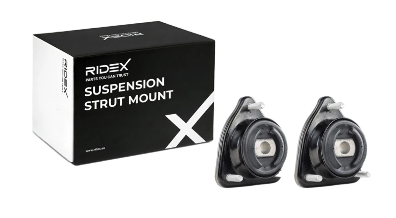 Image of RIDEX 1180S1013 Top strut mount Rear Axle, without ball bearing Suspension Strut Support Bearing (1180)