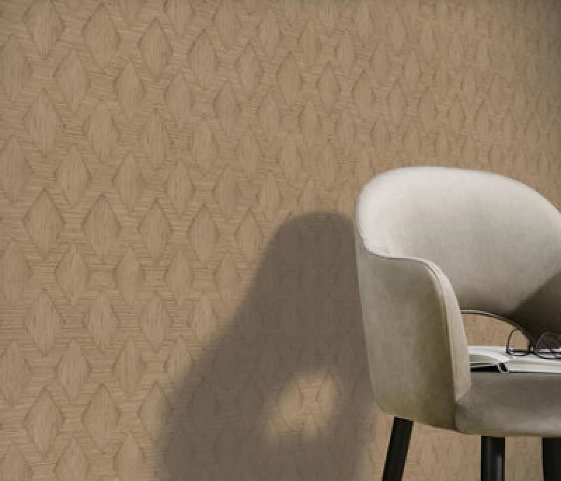 Image of Erismann Wallpaper Hidden Harmony Brown