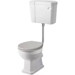 image of Richmond Low Level Toilet with Lever Cistern - Excluding Seat - Hudson Reed