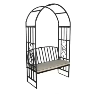 Image of Greenhurst Gablemere Huntingdon Arch and Bench with Cushion