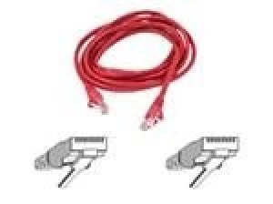 image of Belkin High Performance - Patch cable - RJ-45 (M) - RJ-45 (M) - 2m - UTP - ( CAT 6 ) - red