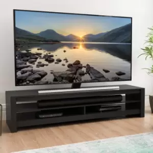 Image of Calibre Wide TV Stand 180cm, Oak Effect Black