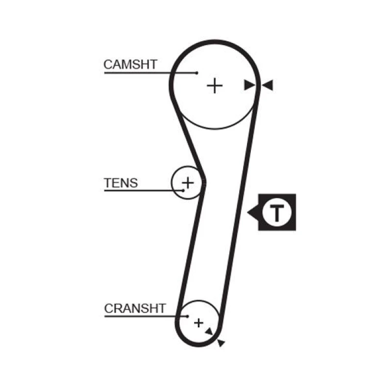 Image of GATES Timing Belt GATES 5262XS