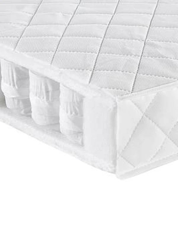 Image of Babymore Pocket Sprung Cot Mattress 120 x 60 x 10 CM, White SP60