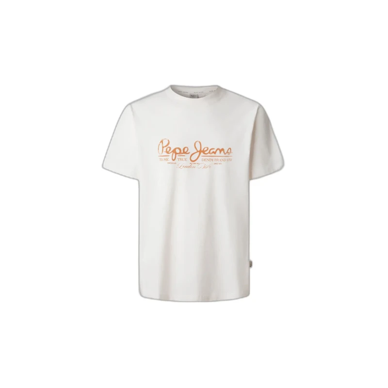 Image of Pepe Jeans T-Shirt Pepe Jeans Dumas Blanc Unisex XS