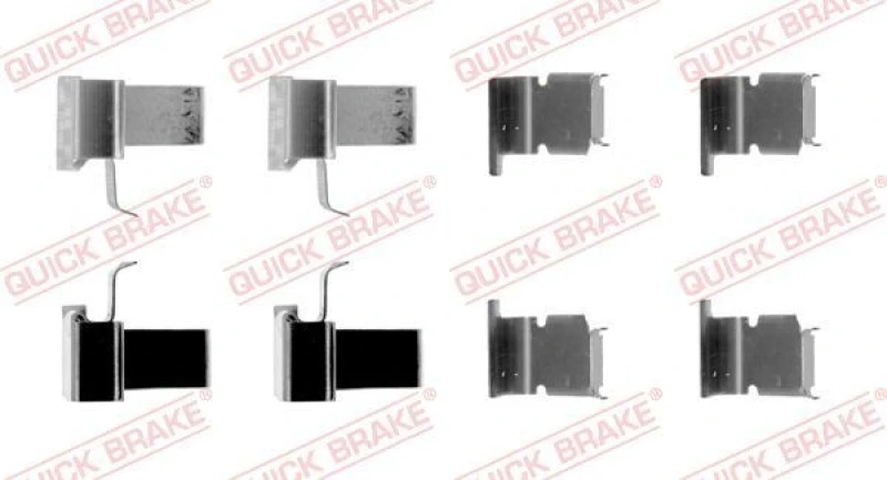 Image of QUICK BRAKE Brake pad fitting kit QUICK BRAKE 109-1262