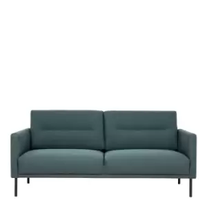 image of Larvik 2.5 Seater Sofa Dark Green Black Legs