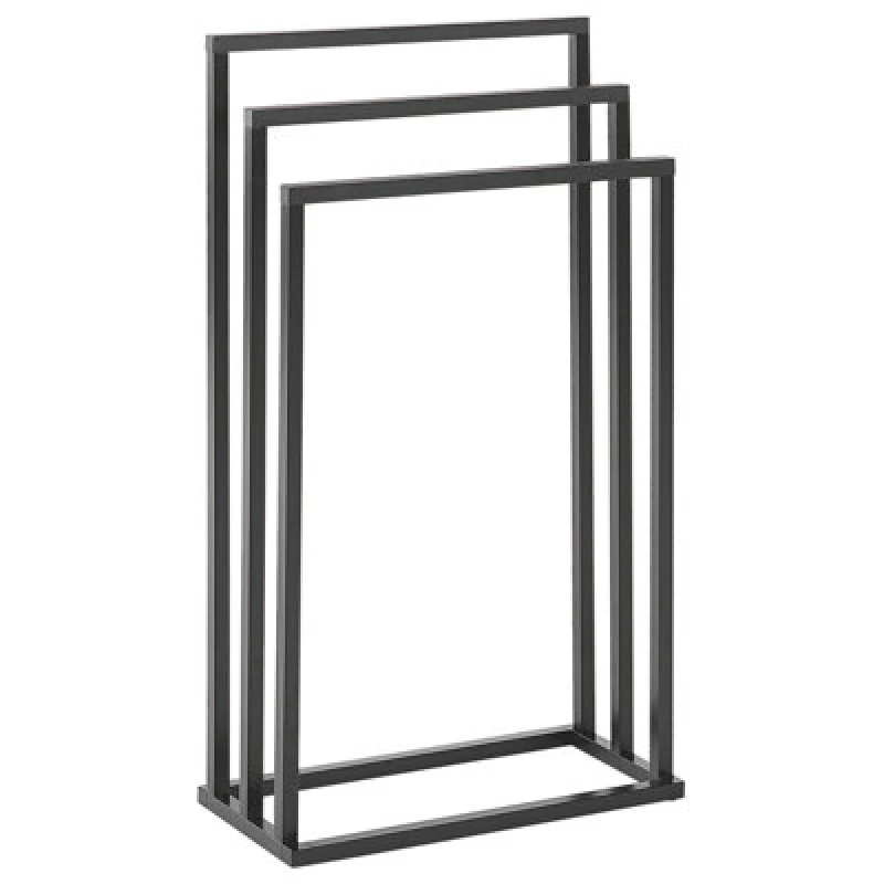Image of Beliani Towel Stand Charras Metal Dark Brown