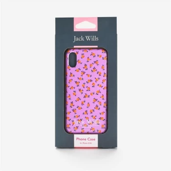 image of Jack Wills iPhone X Case - Lilac Floral