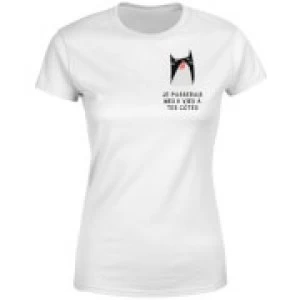 Image of Je Passerais Mes 9 Vies a Tes Cotes Womens T-Shirt - White - 3XL