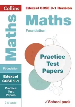Image of Edexcel GCSE maths foundation practice test papers by Collins GCSE