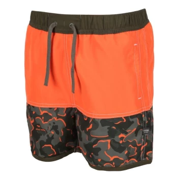 Image of Regatta Sergio Swim Shorts - Magma/GrpeLf