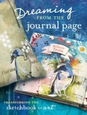Image of dreaming from the journal page transforming the sketchbook to art