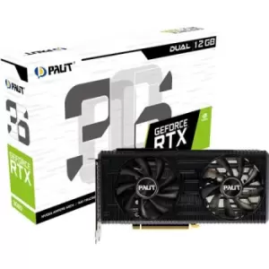 image of Palit NE63060019K9-190AD graphics card NVIDIA GeForce RTX 3060 12 GB GDDR6