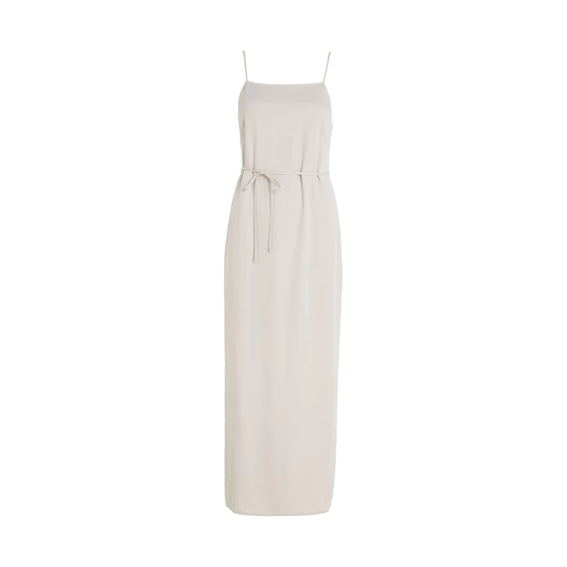 Image of Calvin Klein Midi Slip Dress Silver Gray female 6 (2XS)