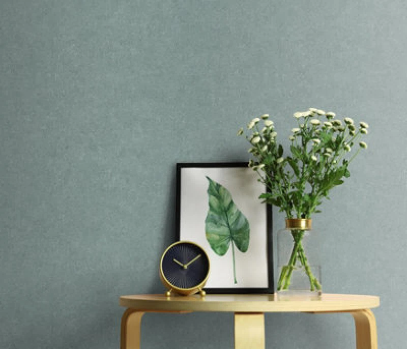 Image of Erismann Wallpaper Erismann Dash Plain Green Vinyl Wallpaper Green