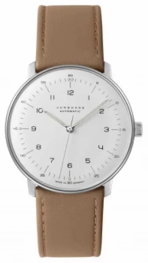 Image of Junghans Max Bill Automatic Beige Leather 027/3502.04 Watch