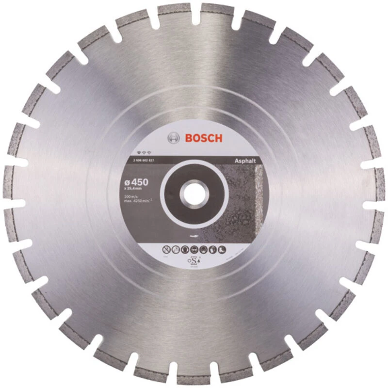 Image of Bosch Standard Diamond Disc for Asphalt 2608602627 Diameter: 450mm