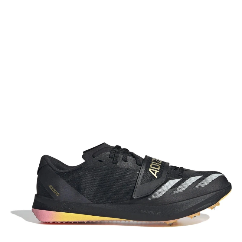 Image of adidas Adizero TJ/PV Track and Field Shoes Mens Blk/Met/Sprk male 12.5 (48)
