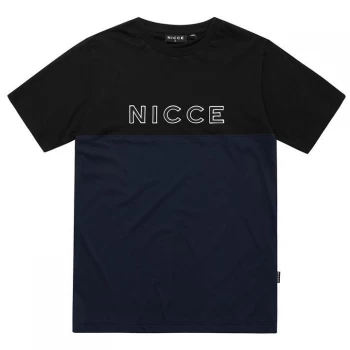 Image of Nicce Maxin T Shirt - Black/Deep Navy