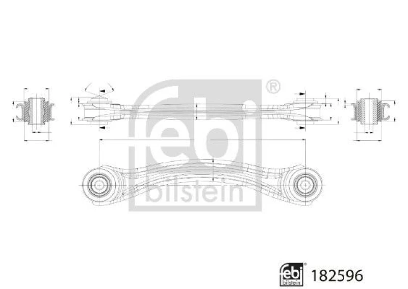 Image of Suspension arm FEBI BILSTEIN 182596