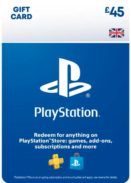 Image of Sony PlayStation Store £45 PSN Top Up Gift Card