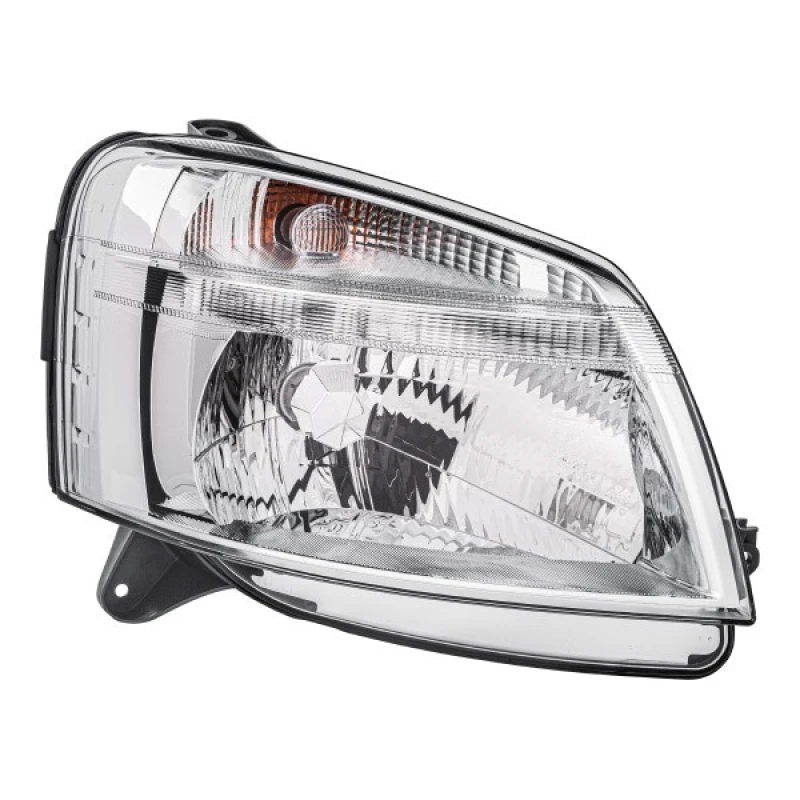 Image of HELLA 1EG 010 196-021 Headlights H4, Right, with motor for headlamp levelling, Halogen Headlight (259)