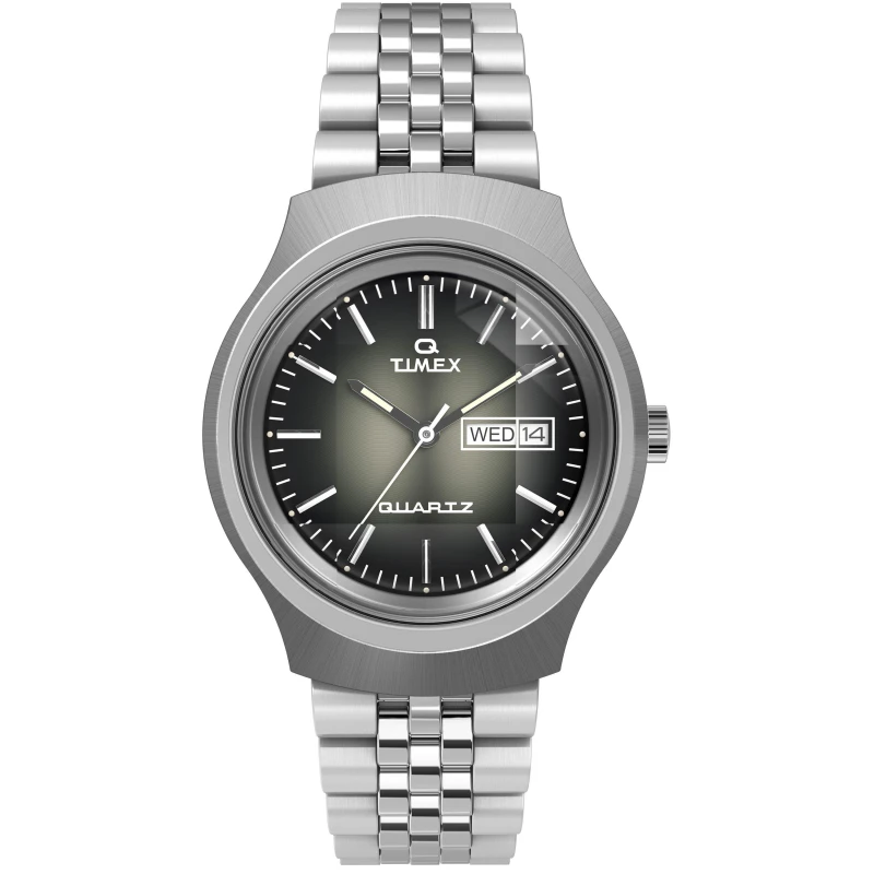 Image of Timex Mens Water Resistant Analogue Quartz Watch Grey/Steel male One Size