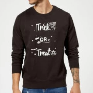 Image of Trick Or Treat Spider Sweatshirt - Black - 5XL