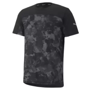 Puma Graphic Short Sleeve T Shirt Mens - Black