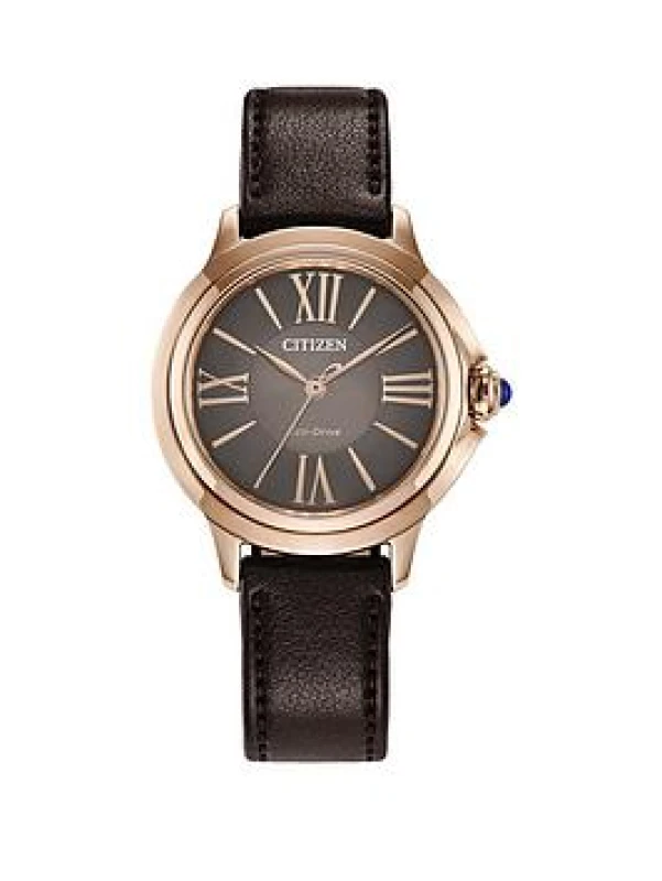 Image of Citizen EM1163-09X L Ceci Eco-Drive (32mm) Brown Dial / Watch