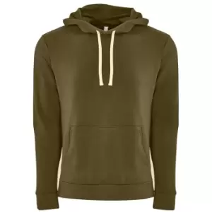 Image of Next Level Adults Unisex Fleece Pullover Hoodie (L) (Military Green)